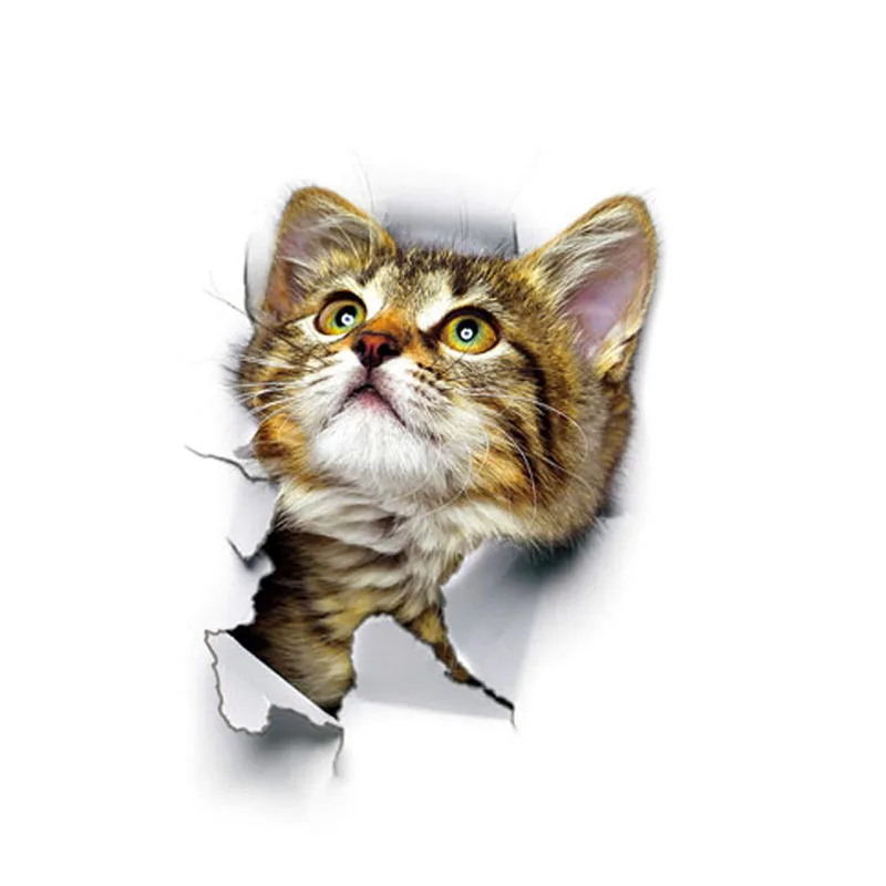 Cartoon Animal 3D Toilet Stickers on The Toilet Seat Cute Cats PVC Wall Sticker Bathroom Refrigerator Door Decor Stickers Decals Cartoon Animal 3D Toilet Stickers on The Toilet Seat Cute Cats PVC Wall Sticker Bathroom Refrigerator Door Decor Stickers Decals