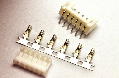 

100 sets,JST 2.0 PH 6-Pin Connector Strip Plug ( Male, Female, Crimps)