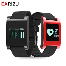EXRIZU EX68 спортивный водонепроницаемый смарт-Браслет фитнес-трекер кровяное давление монитор сердечного ритма звонки сообщение напоминание часы