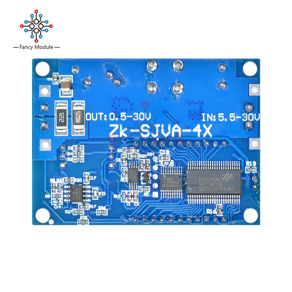 DC 5,5-30 в до 0,5-30 в понижающий повышающий преобразователь модуль Регулируемый понижающий Повышающий Модуль с ЖК-дисплеем модуль питания