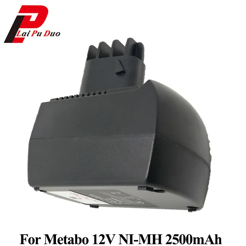 

12v 2.5Ah Ni-MH Replacement power tool battery for METABO: 6.02151.50,BZ12SP,BSZ 12, SSP 12,BZ 12 SP, ULA9.6-18