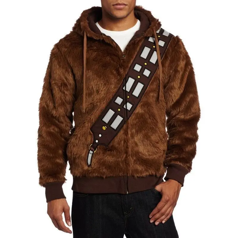 

Star Wars I Am Chewie Chewbacca Furry Costume Hoodie Coat Sweatshirt Jacket Cosplay