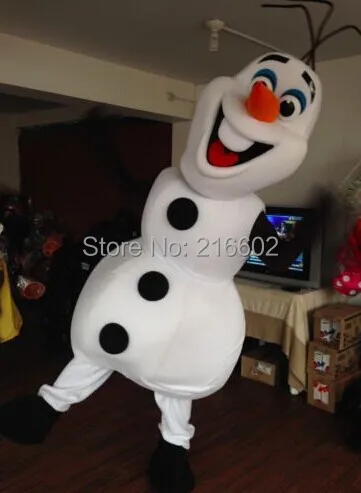 Снеговик маскарадный костюм Олаф высокое качество маскарадный костюм Олаф взрослый размер школьный талисман маскарадный костюм костюмы