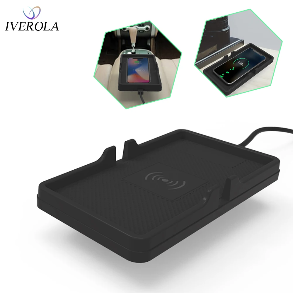 

Univerola Qi Wireless Charger For Samsung Galaxy S8 Plus S7 S6 edge Plus Note 5 Wireless Charging Pad For iPhone X 8 Plus 2 in 1