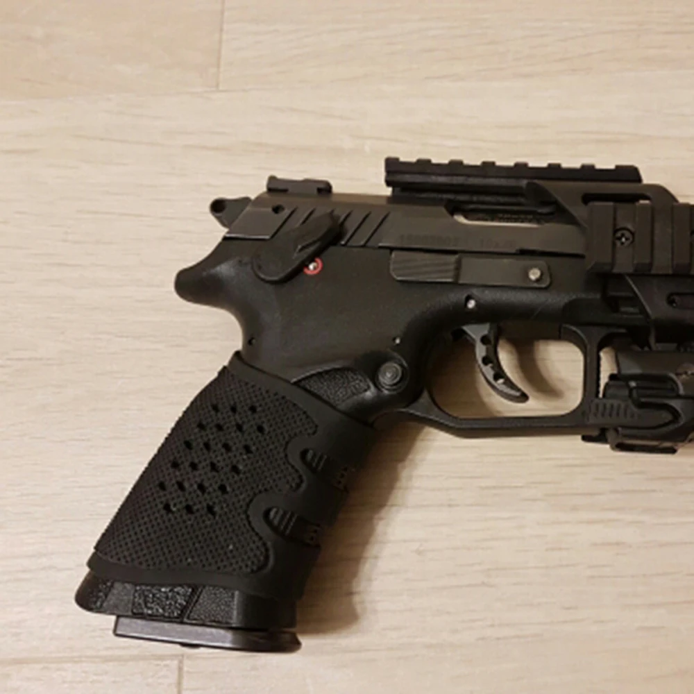 Черный резиновый противоскользящий Чехол Для Пистолетов Glock серии USP T12 CZ75 и большинства пистолетов охотничьего ружья Аксессуары