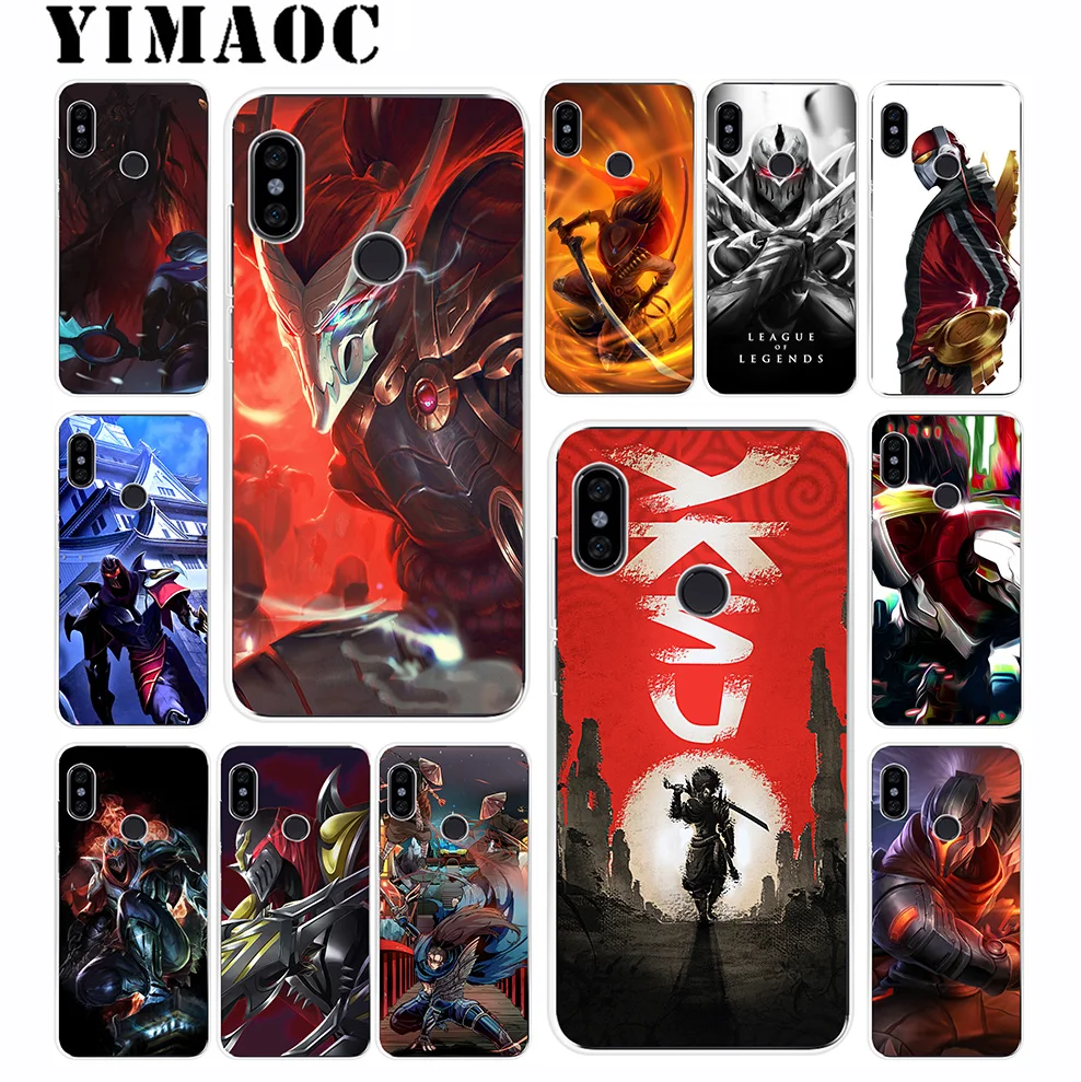 Мягкий силиконовый чехол YIMAOC Yasuo Zed герои LOL для Xiaomi Redmi 6 6A 5A 5 S2 Puls Note 8 7 4X4 4A Pro Go |
