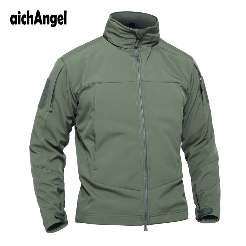 

Tactical Soft Shell Jacket Men Spring Windbreaker and Waterproof Hooded Jacket Coat Autumn Thin Military Jacket