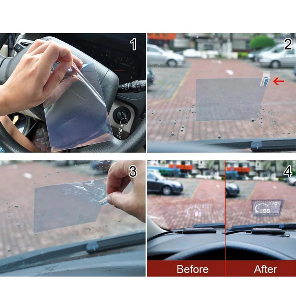 Translucent Head Up Display HUD Phone Protector Film Reflective 150mmx125mm Pelicula reflectante films reflechissants