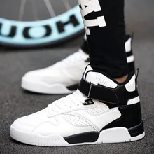 New 2017 Autumn Fashion Men Shoes High Top Casual Red Suede Leather Boots Men Trainers Breathable British Style Basket Men Shoes