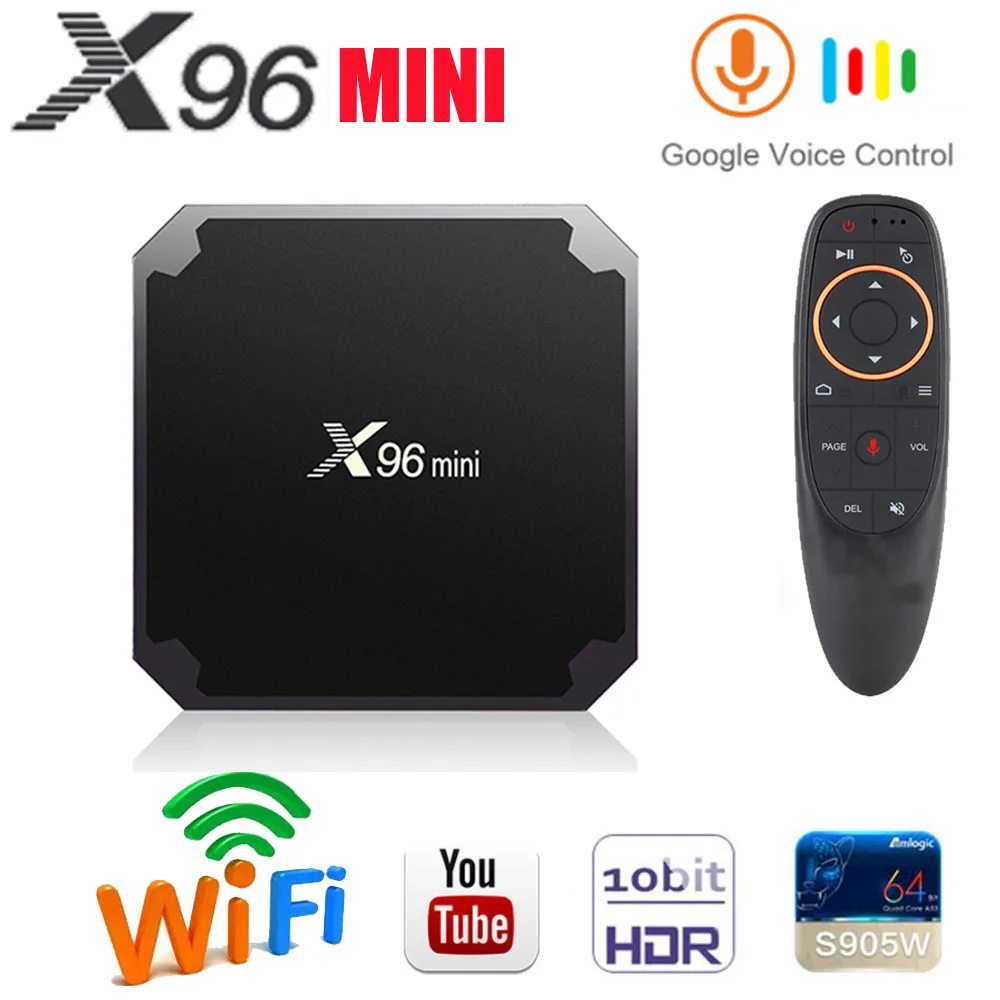 

Android TV BOX X96mini Android 7.1 Smart TV Box 2GB 16GB Amlogic S905W Quad Core 2.4GHz Wireless WIFI Media Player Set-Top Box