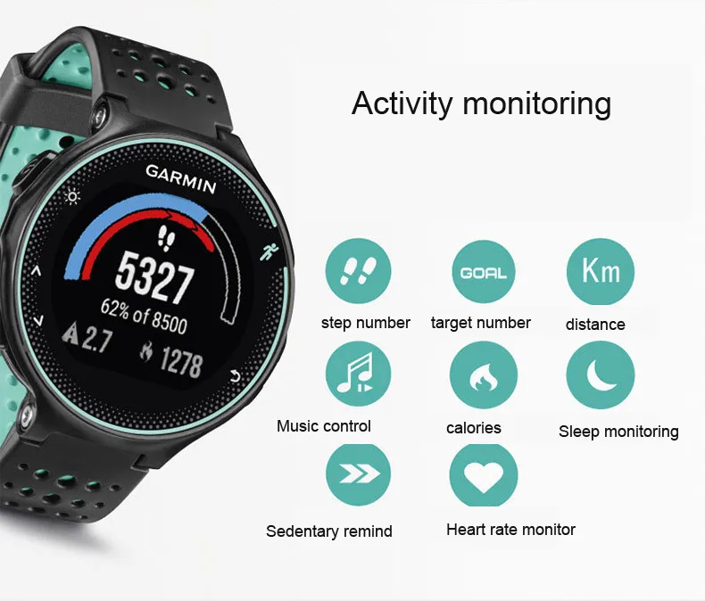 Original running GPS Garmin forerunner 235 smart watch Pedometer Heart Rate monitor Swimming Running Sports pay Watch men women