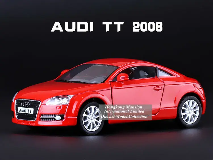 1:36 весы из сплава литья под давлением модель автомобиля для Audi TT потяните назад