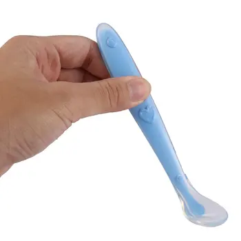 

Safety Silicone Baby Spoons Feeding Dishes Tableware For Children Colher Spoon Tools-for-patchwork Lot Soup Ladle Kids Utensils