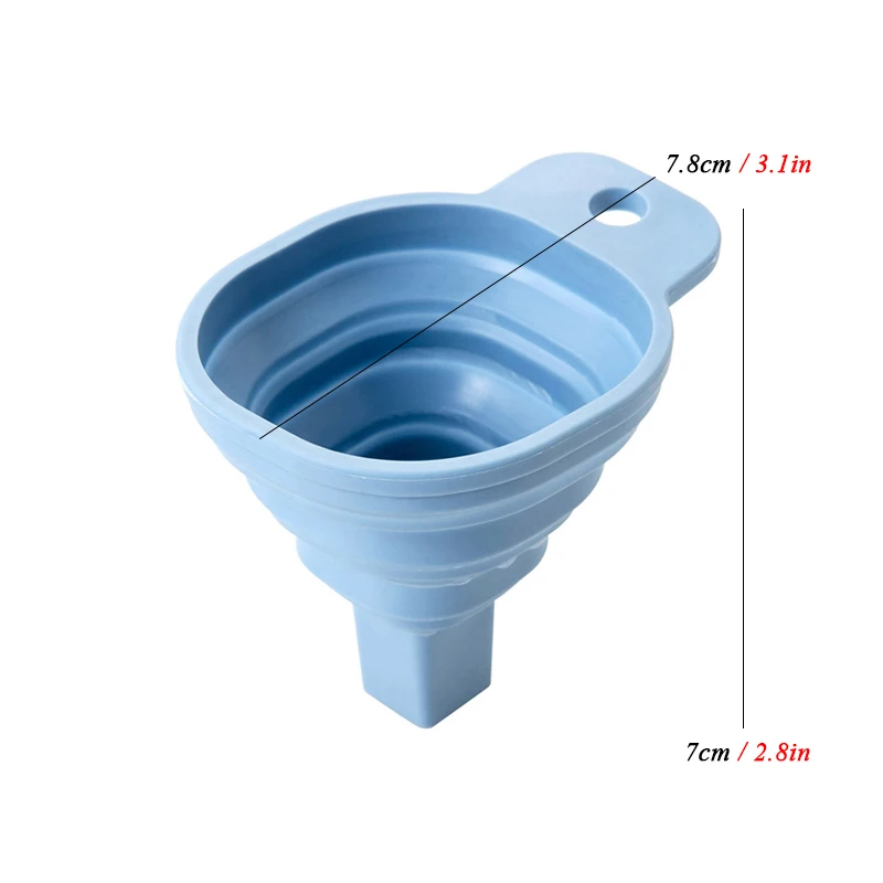 1 шт. портативный мини силиконовая воронка Складная жидкость диспенсер воронки бункер кухня инструменты для приготовления пищи аксессуары гаджет
