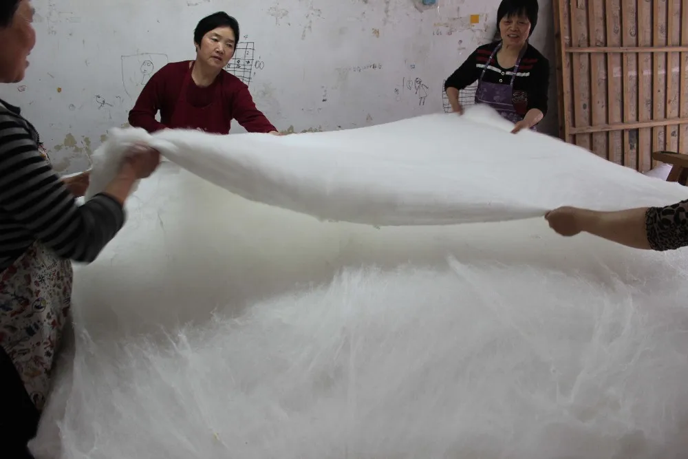Ханчжоу, традиционная ручная работа, тусса, шелковое одеяло, детское шелкопрядное одеяло, шелковая нить, стеганое одеяло, стеганое одеяло