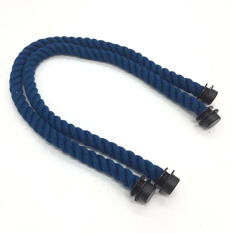 1 пара 65 см серебристая ручка/Золотая Ручка для сумки obag - Цвет: blue rope 65 cm