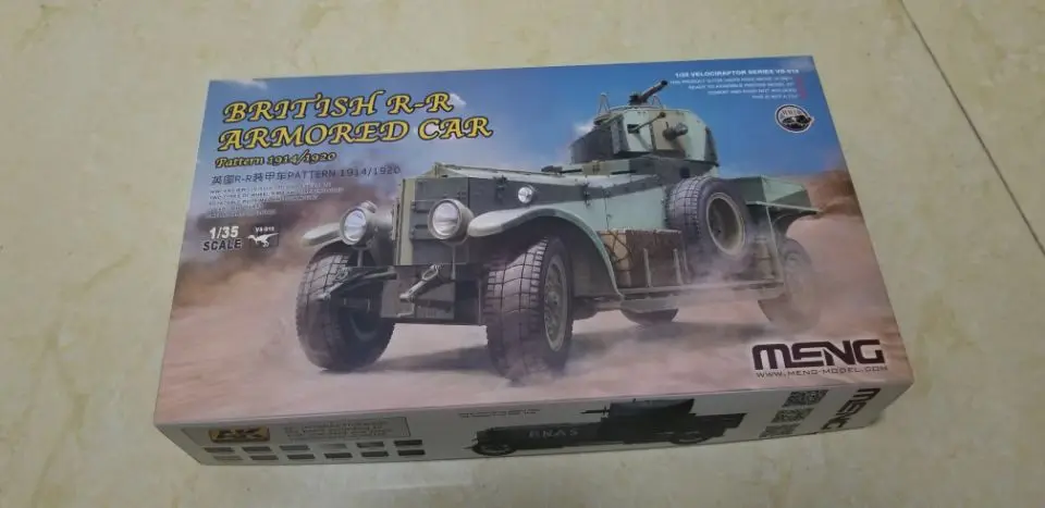 Meng VS-010 1/35 масштаб Британский RR бронированный автомобиль Pattern1914/1920 пластиковая Сборная модель комплект