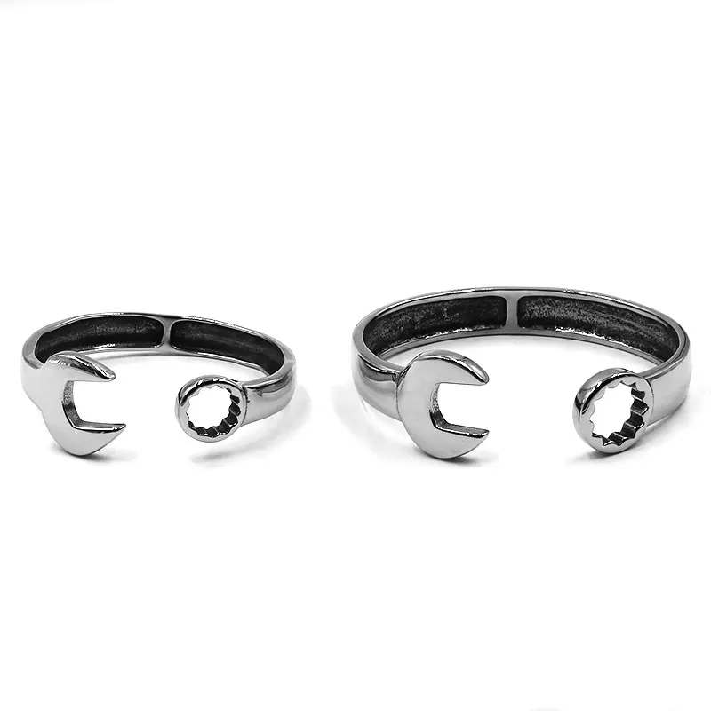 Spanner Biker Bangle 316L Stainless Steel Bracelet Hop Rock Wrench Charm Motor Bangle For Women Men Couples SJB0356B
