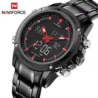 สุดยอดแบรนด์หรู NAVIFORCE Men กีฬากันน้ำนาฬิกาทหารชายนาฬิกาควอตซ์ดิจิตอลนาฬิกาข้อมือนาฬิกา relogio masculino