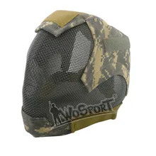 Wosport Paintball Спортивная маска на все лицо обернутая Защитная Военная Тактическая страйкбольная Пейнтбольная защитная сетка стальные маски для лица