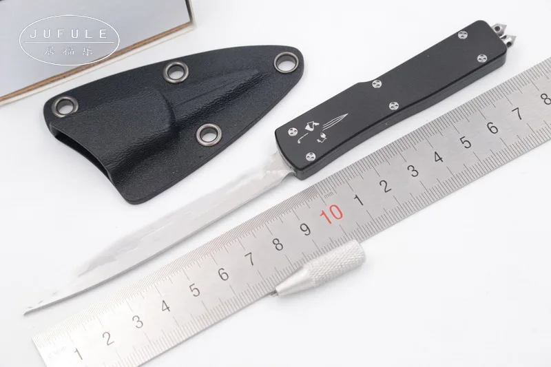 JUFULE Made VenomTech D2 blade aluminum handle camping survival outdoor EDC Tactical hunting tool dinner kitchen knife JUFULE Made VenomTech D2 blade aluminum handle camping survival outdoor EDC Tactical hunting tool dinner kitchen knife