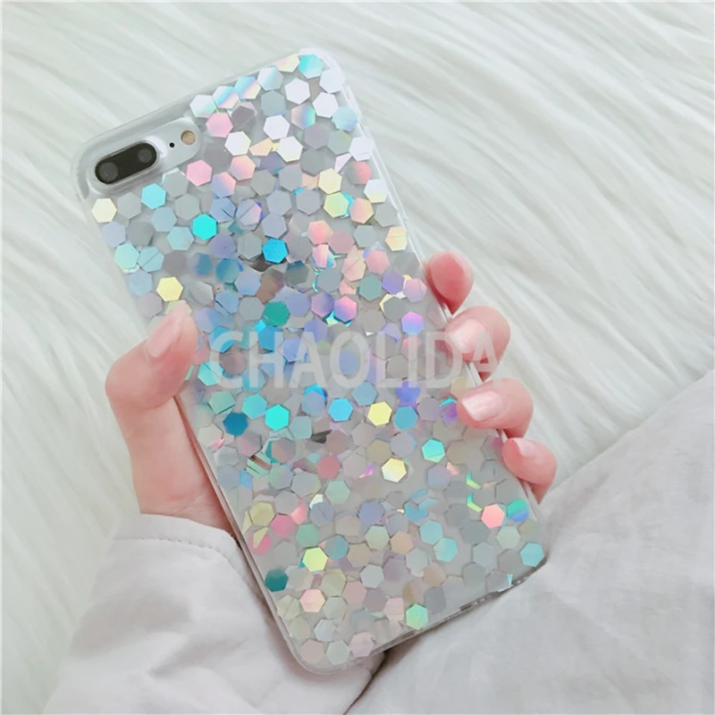 SMT02-0083-01 CHAOLIDA Wholesale Bling Paillettes TPU Cellphone Accessories for Iphone X 6 6s 6Plus 7 7Plus 8 8Plus Gliter Back Cover for Girl (10)