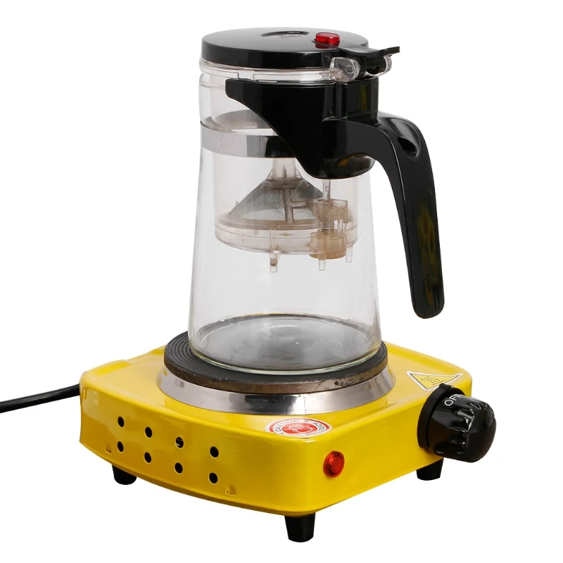 

500W Mini Stove Cooking Plate Coffee Milk Heater Electric Hot Grill Burner Tools with AC Power Plug Converter Adapter