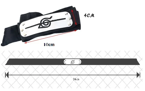 Аниме Наруто логотип металлическое покрытие повязка/защита для лба Косплей Аксессуары для Наруто мультфильм аксессуары игрушки подарки