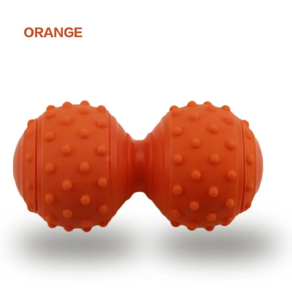 1 шт. фитнес Лакросс мяч арахисовая терапия спортзал расслабляющие упражнения Йога массажный мяч триггер рельеф мышц - Цвет: Оранжевый