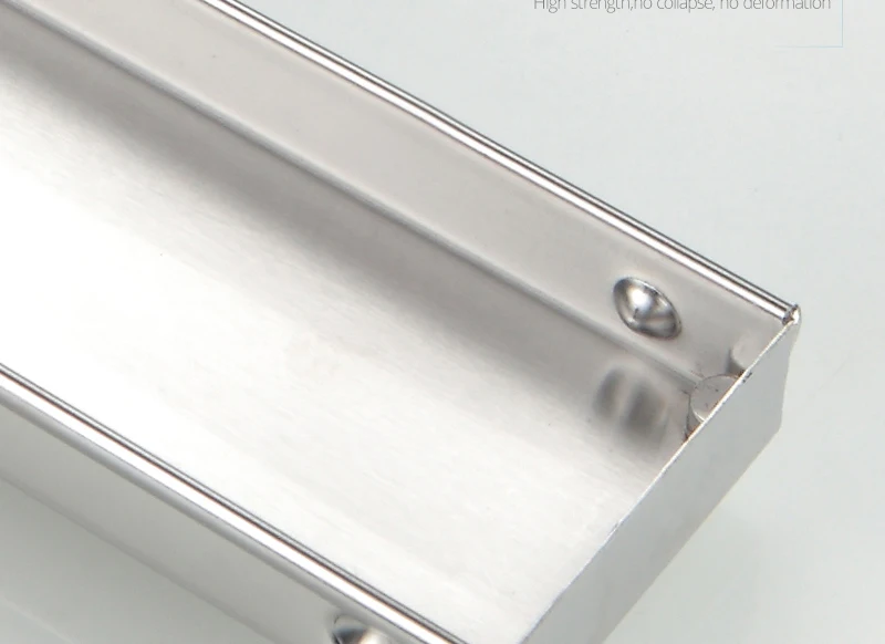 DCAN Stainless Steel Linear Channel Shower Floor Drain Gate 60cm 80cm 100cm 120cm SUS304 Deodorization Type Long Floor Drain (14)