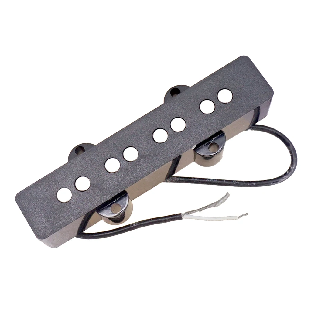 Tooyful Exquisite 2Pcs Black Electric Bass Open Pickups DIY for JB Jazz Bass Musical Instrument Accessory