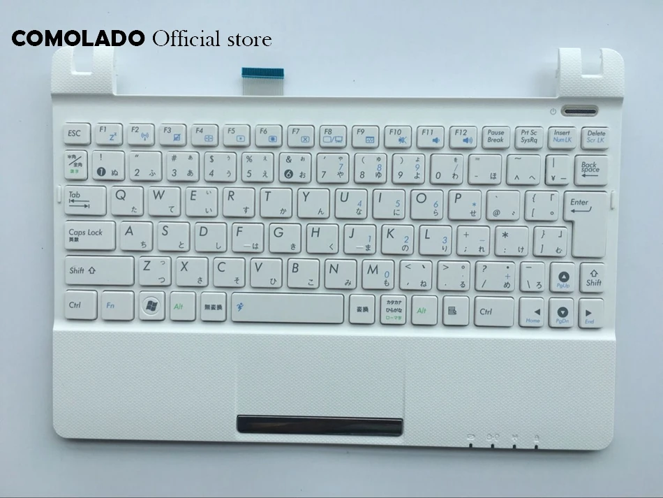 JP Japanese Laptop Keyboard for Asus EeePC SeaShell X101 X101H X101CH Whie With C Case keyboard JP Layout