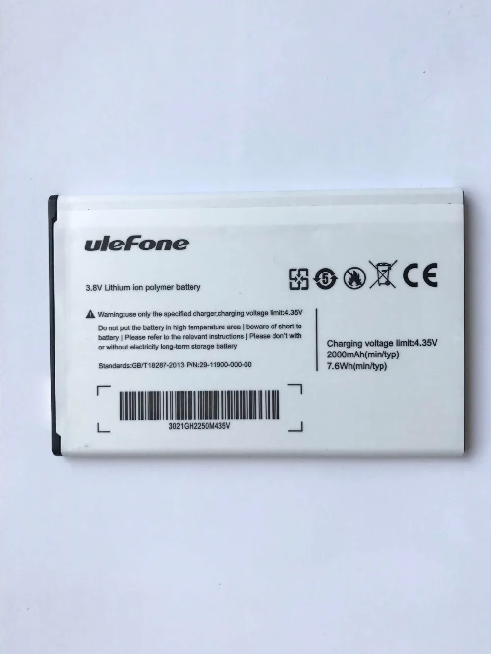 100% Оригинальный литий-ионный аккумулятор Ulefone be pure 2000 мАч замена для смартфона