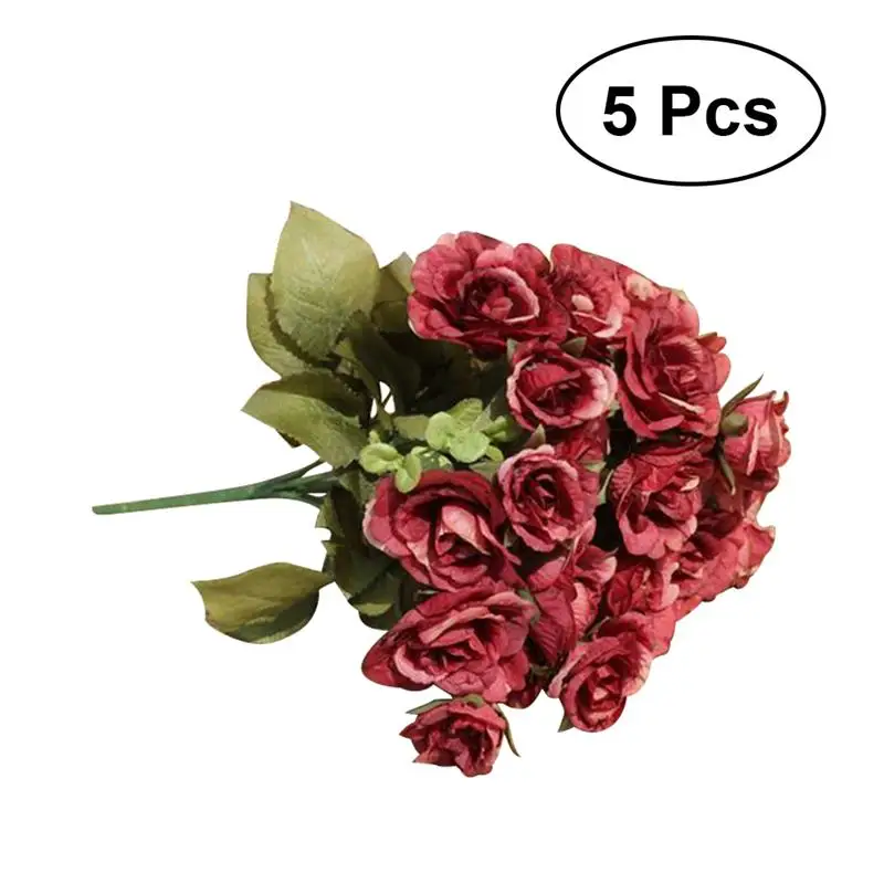 Maison 5 Bras Jacinthe Bunch Fleurs De Soie Artificielle