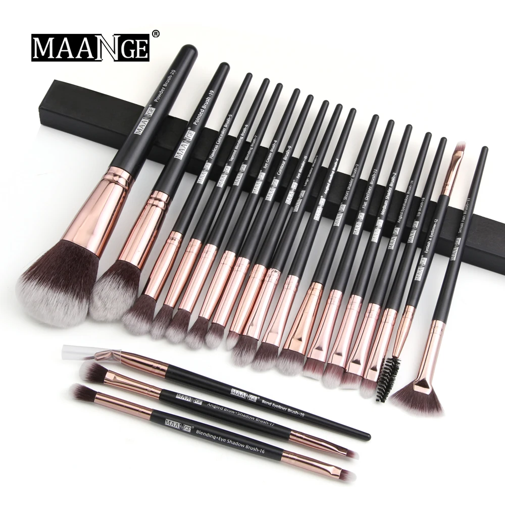 

MAANGE Makeup brushes set professional with Natural Hair Foundation Powder Eyeshadow Make up Brush Blush 6pcs-20pcs