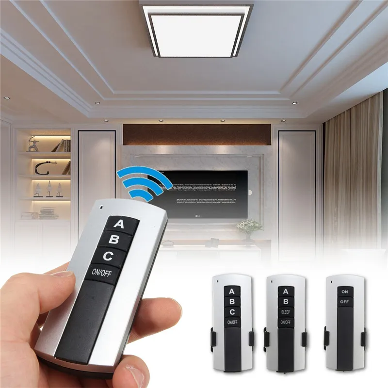 

1 2 3 Way 220V Manual Digital Intelligent Remote Control Switch LED Lighting 220V Wireless Splitter Sub-Control