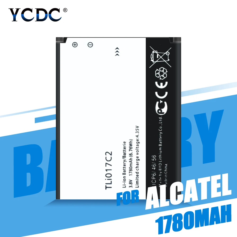 YCDC Высокое качество Новые TLi017C1 TLi017C2 Батарея для чехол с откидной крышкой Alcatel One