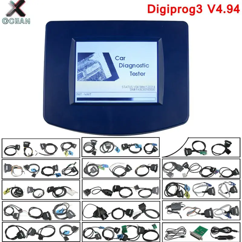 Полный набор программаторов Digiprog3 Digiprog 3 V4.94 одометр программатор DigiprogIII