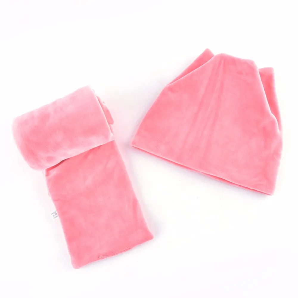 Ceny TQMSMY nowy styl czapki zimowe dla kobiet miękkie aksamitne czapki piękne dziewczyny kot uszy czapka panie jesień kości 2 sztuk kapelusz zestaw szalików