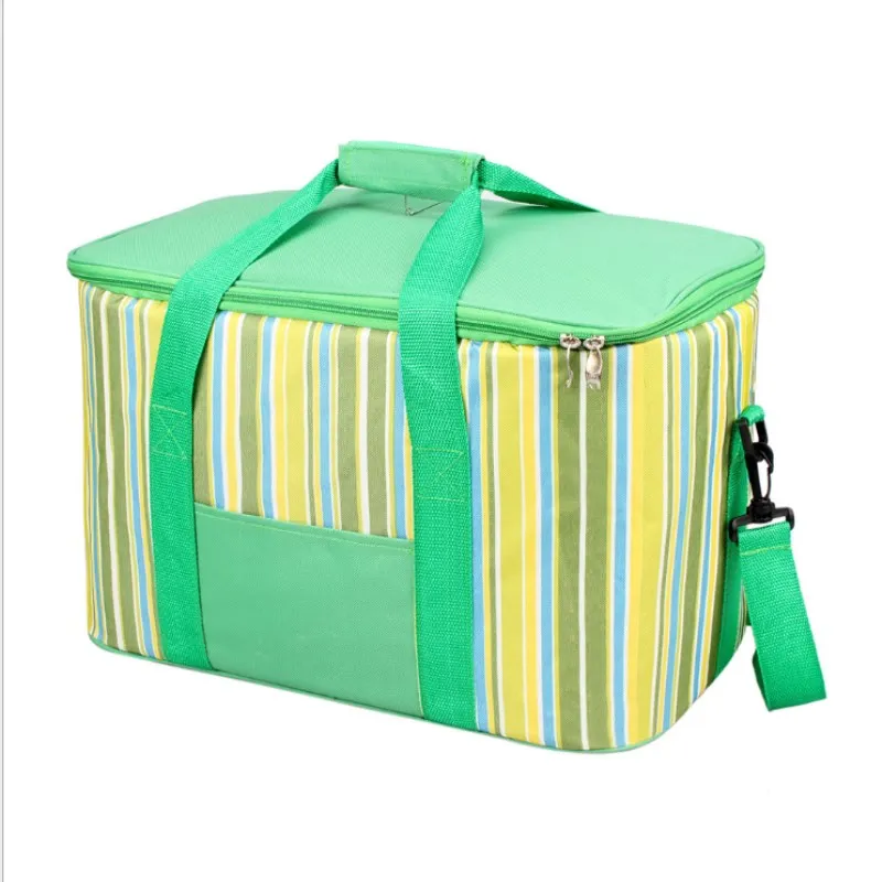 

34L Oxford cloth picnic bag cold storage ice pack portable waterproof meal package aluminum film insulation lunch lunch bag