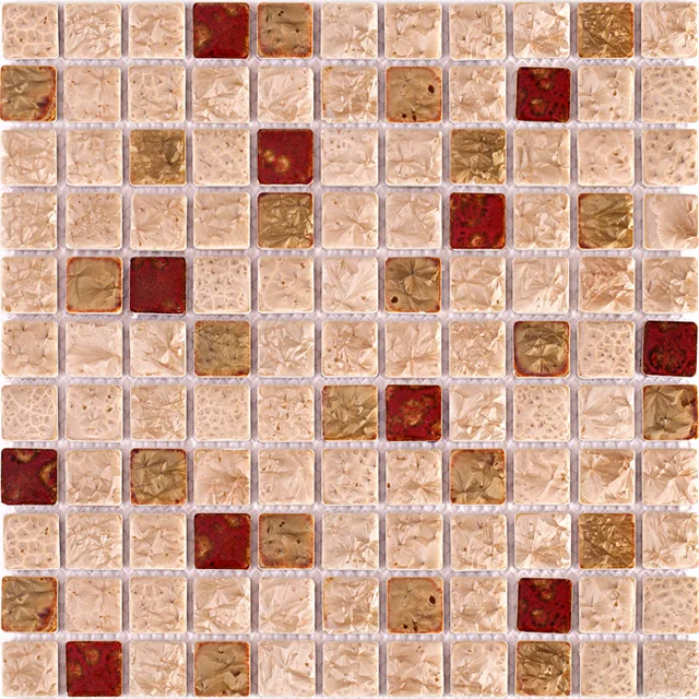 tst ceramic tile mosaic art rose pink red mosaics fambe flower