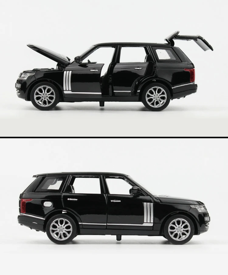 1:32 Range Rover SUV Игрушечная модель автомобиля из сплава, детские игрушки, коллекция подарков, внедорожник для детей, 6 открытых дверей