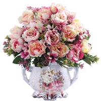 30cm High Quality Peony Flowers Silk Artificial Bouquet Babybreaths Accessories DIY Small Fake Daisy Flowers Wedding Home Decor - Image 2