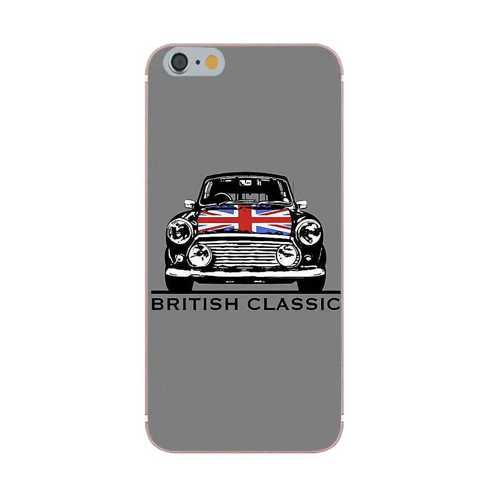 Oedmeb мягкий чехол для телефона Apple iPhone 4 4S 5 5C 5S SE 6 6S 7 8 Plus X для Mini Cooper style