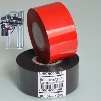 

Width 30mm length 100m printing date ribbon for packing bags