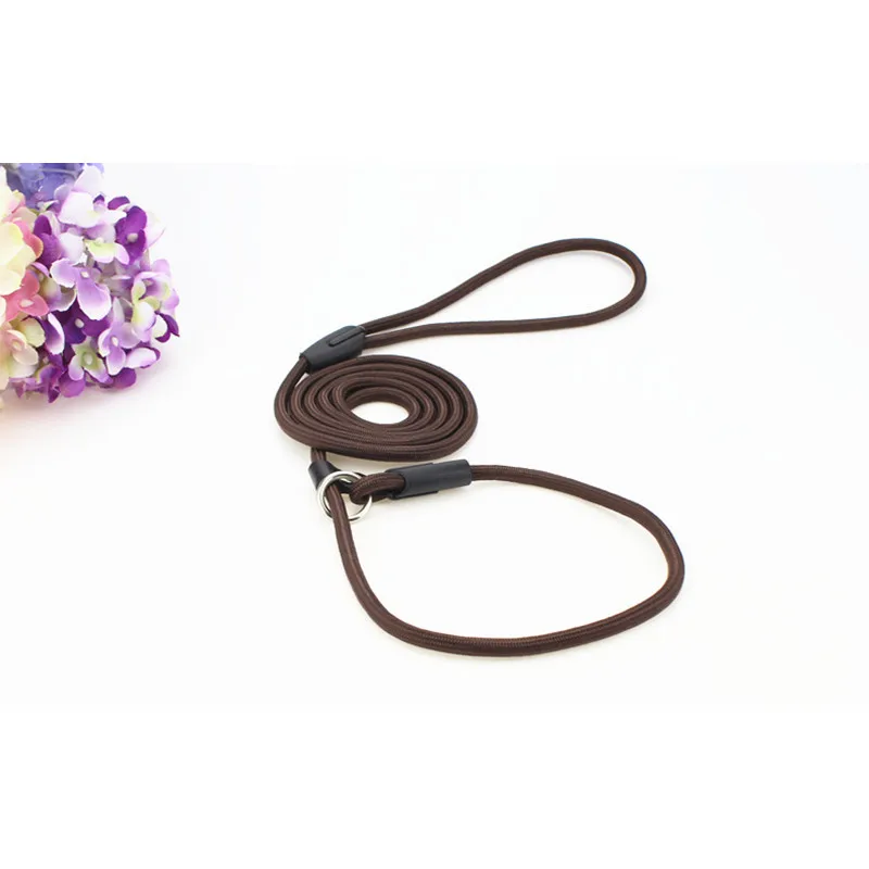 S/M/L Pet Dog Nylon Rope Training Leash Slip Lead Strap Adjustable Traction Collar