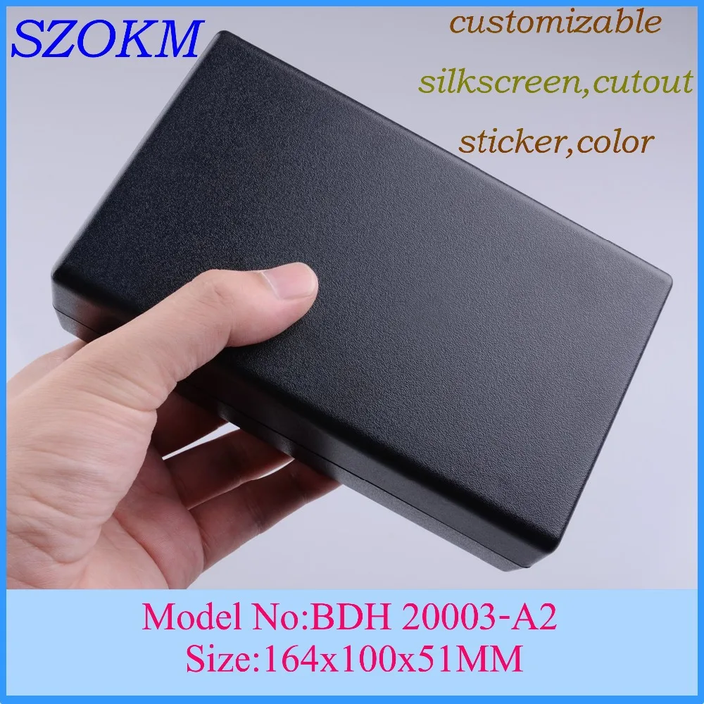 

5 pcs/lot 164x100x51mm Handheld plastic enclosure instrument box abs quality plastic enclosure desktop box