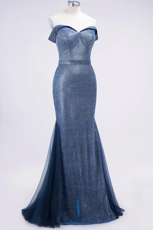 grey silk prom dress