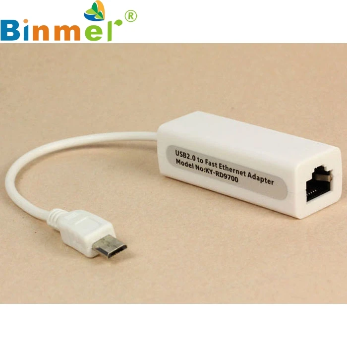 

Top Quality New Micro Mini 5pin USB To RJ45 10/100M Ethernet Network Adapter For SamsungTable PC drop ship 17oct14