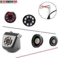 Koorinwoo funzione di Interruttore di macchina fotografica di retrovisione Dell’automobile Della Macchina Fotografica di Parcheggio Anteriore 8 Luci di Retromarcia di Backup Rivelatore Auto Jalousie di Visione Notturna
